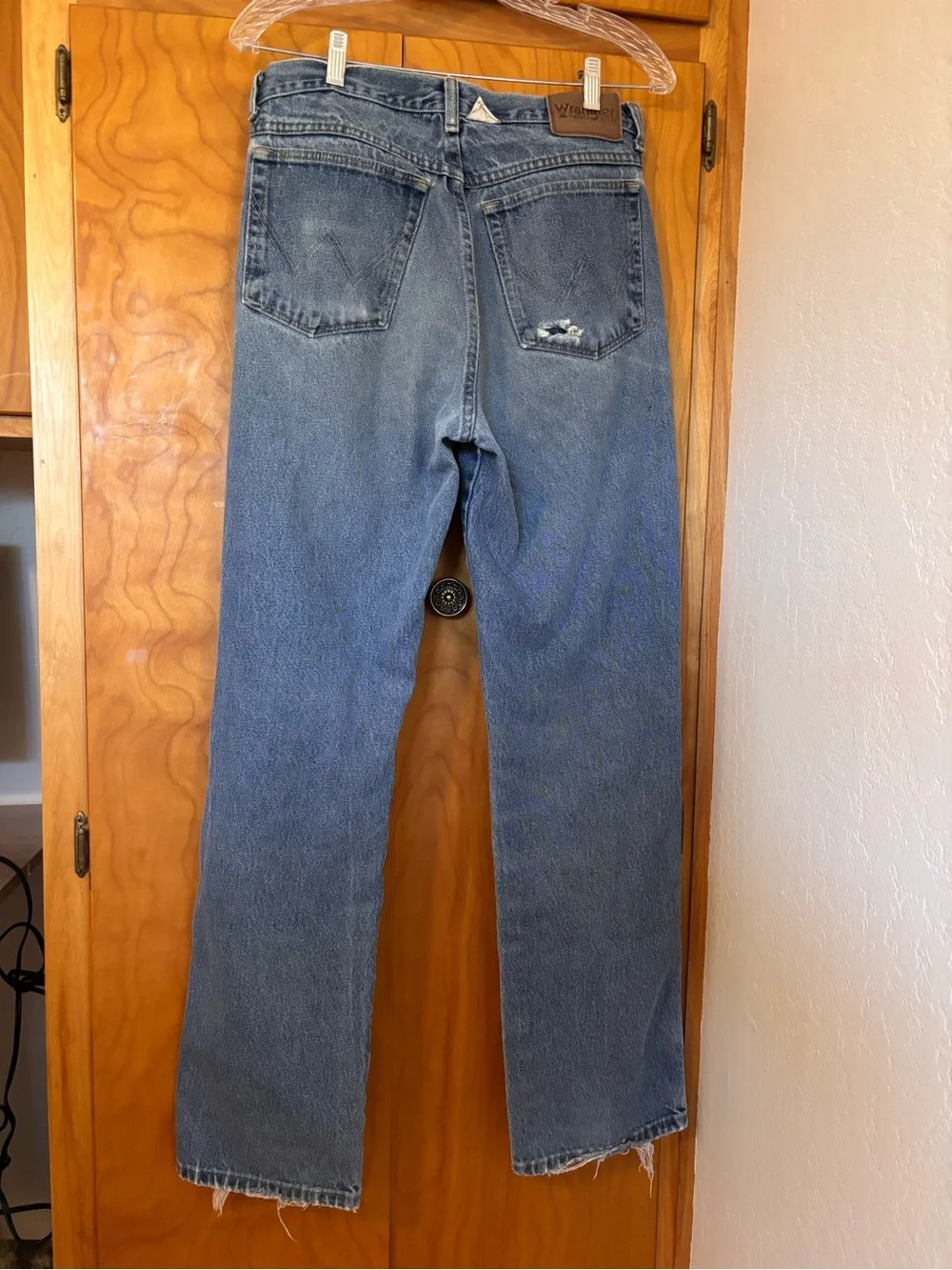 Wrangler Cowboy Cut Distressed Jeans 32x34 made in Mexico